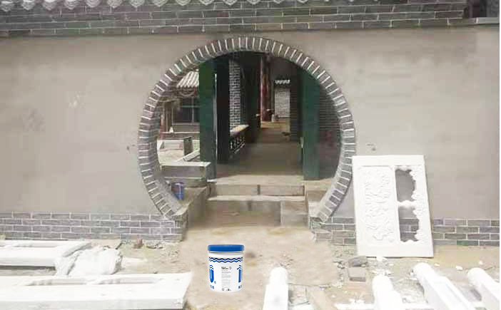 中國電建集團臨近古建筑使用滲透結(jié)晶防水涂料